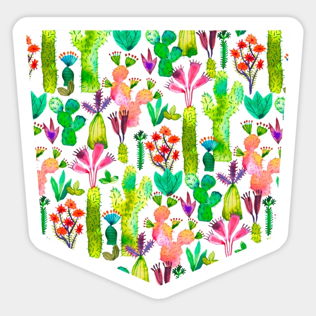 Pocket - Cacti Garden Sticker by ninoladesign